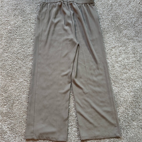 Women's High Waisted Wide-Leg Pants Elastic pull on dress pants size Large 8/10 - Picture 9 of 10